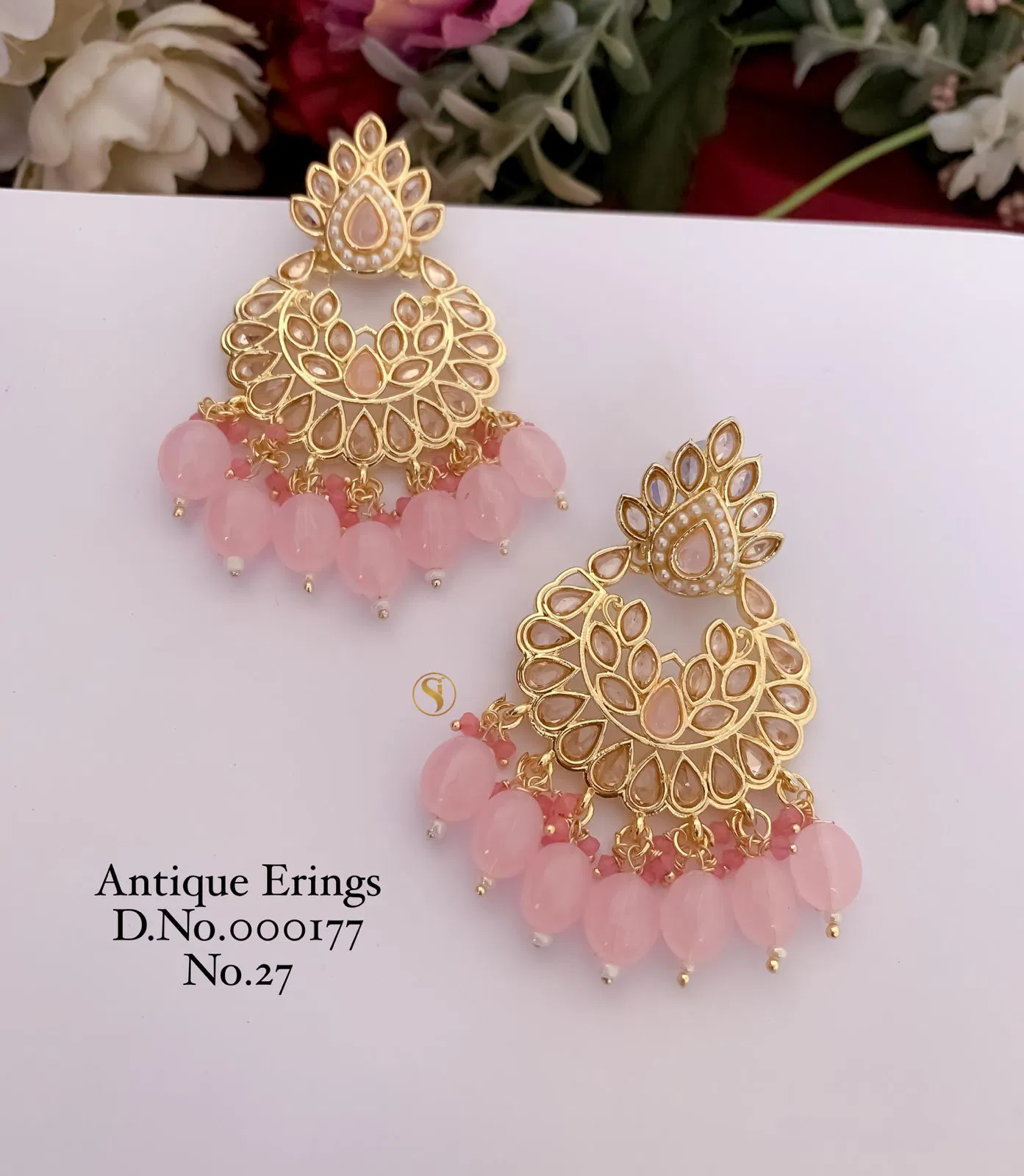 3 Designer Party Wedding Wear Antique Earrings Manufacturers
